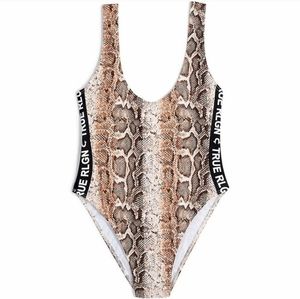 True religion python print bodysuit xs nwt